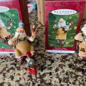 Hallmark Keepsake Ornament - Toymaker Santa in Red and White